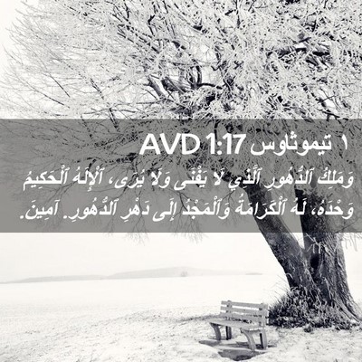 Picture 02 - ١ تيموثاوس 1:17 AVD - وَمَلِكُ ٱلدُّهُورِ - Bible Verse Picture