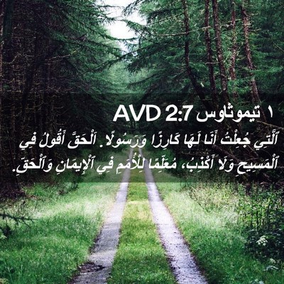 Picture 02 - ١ تيموثاوس 2:7 AVD - ٱلَّتِي جُعِلْتُ أَنَا - Bible Verse Picture
