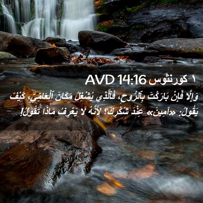 Picture 02 - ١ كورنثوس 14:16 AVD - وَإِلَّا فَإِنْ بَارَكْتَ - Bible Verse Picture