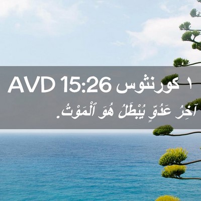 Picture 02 - ١ كورنثوس 15:26 AVD - آخِرُ عَدُوٍّ يُبْطَلُ - Bible Verse Picture