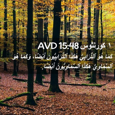 Picture 02 - ١ كورنثوس 15:48 AVD - كَمَا هُوَ ٱلتُّرَابِيُّ - Bible Verse Picture