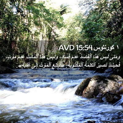 Picture 02 - ١ كورنثوس 15:54 AVD - وَمَتَى لَبِسَ هَذَا - Bible Verse Picture