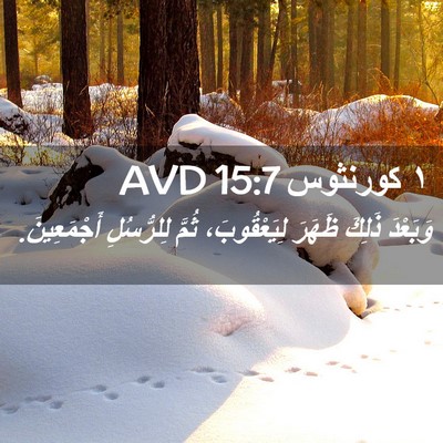Picture 02 - ١ كورنثوس 15:7 AVD - وَبَعْدَ ذَلِكَ ظَهَرَ - Bible Verse Picture