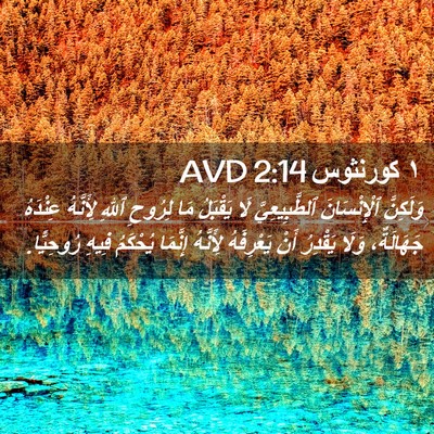 Picture 02 - ١ كورنثوس 2:14 AVD - وَلَكِنَّ ٱلْإِنْسَانَ - Bible Verse Picture