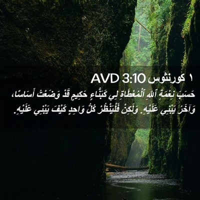 Picture 02 - ١ كورنثوس 3:10 AVD - حَسَبَ نِعْمَةِ ٱللهِ - Bible Verse Picture