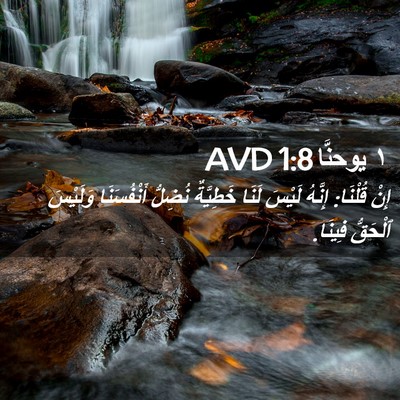 Picture 02 - ١ يوحنَّا 1:8 AVD - إِنْ قُلْنَا: إِنَّهُ - Bible Verse Picture