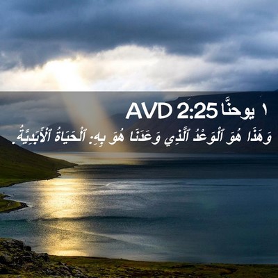Picture 02 - ١ يوحنَّا 2:25 AVD - وَهَذَا هُوَ ٱلْوَعْدُ - Bible Verse Picture