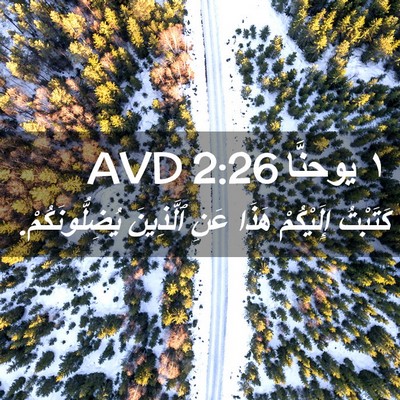 Picture 02 - ١ يوحنَّا 2:26 AVD - كَتَبْتُ إِلَيْكُمْ هَذَا - Bible Verse Picture
