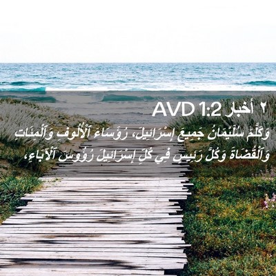 Picture 02 - ٢ أخبار 1:2 AVD - وَكَلَّمَ سُلَيْمَانُ - Bible Verse Picture