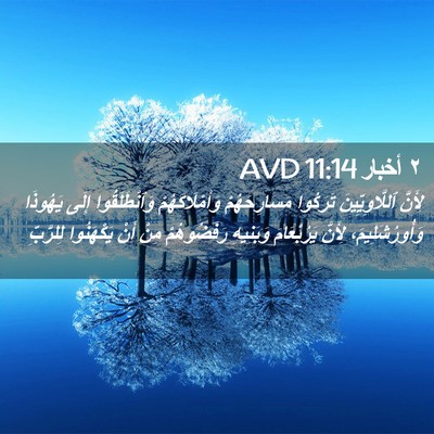 Picture 02 - ٢ أخبار 11:14 AVD - لِأَنَّ ٱللَّاوِيِّينَ - Bible Verse Picture