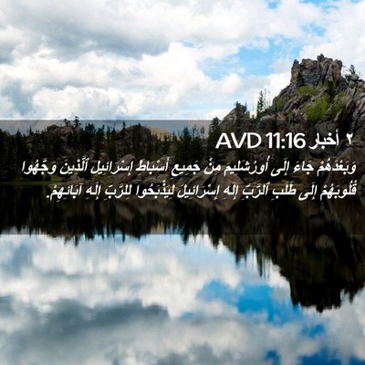 Picture 02 - ٢ أخبار 11:16 AVD - وَبَعْدَهُمْ جَاءَ إِلَى - Bible Verse Picture