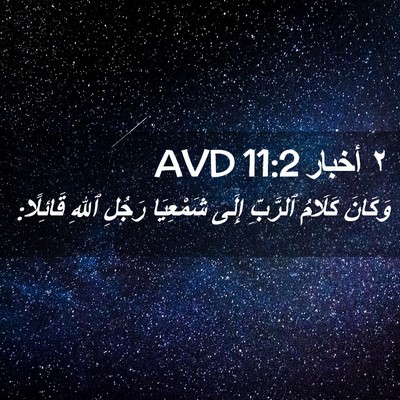 Picture 02 - ٢ أخبار 11:2 AVD - وَكَانَ كَلَامُ ٱلرَّبِّ - Bible Verse Picture