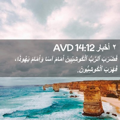 Picture 02 - ٢ أخبار 14:12 AVD - فَضَرَبَ ٱلرَّبُّ - Bible Verse Picture