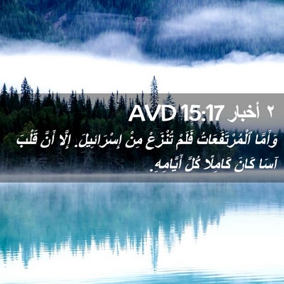 Picture 02 - ٢ أخبار 15:17 AVD - وَأَمَّا ٱلْمُرْتَفَعَاتُ - Bible Verse Picture