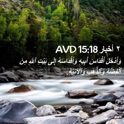 Picture 02 - ٢ أخبار 15:18 AVD - وَأَدْخَلَ أَقْدَاسَ - Bible Verse Picture