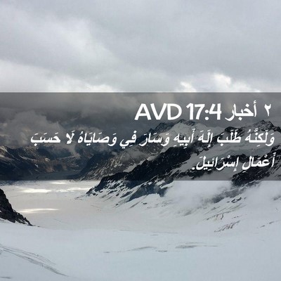 Picture 02 - ٢ أخبار 17:4 AVD - وَلَكِنَّهُ طَلَبَ إِلَهَ - Bible Verse Picture