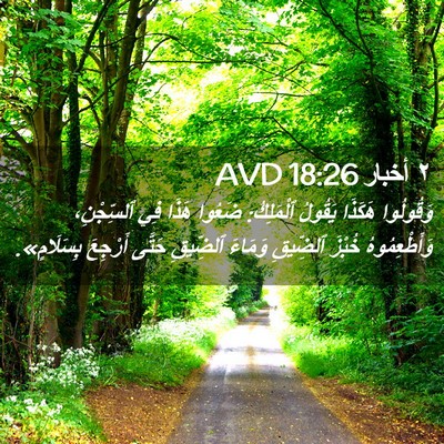 Picture 02 - ٢ أخبار 18:26 AVD - وَقُولُوا هَكَذَا يَقُولُ - Bible Verse Picture