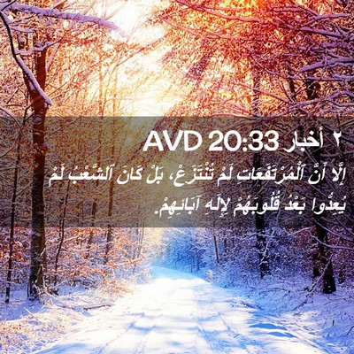 Picture 02 - ٢ أخبار 20:33 AVD - إِلَّا أَنَّ - Bible Verse Picture