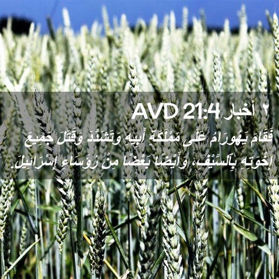Picture 02 - ٢ أخبار 21:4 AVD - فَقَامَ يَهُورَامُ عَلَى - Bible Verse Picture