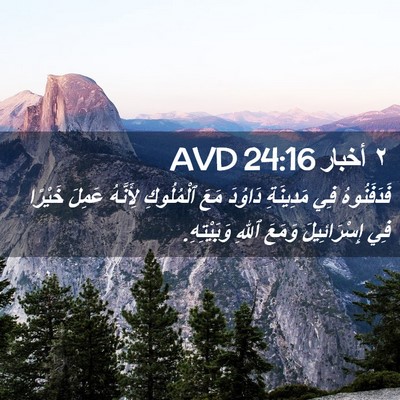Picture 02 - ٢ أخبار 24:16 AVD - فَدَفَنُوهُ فِي مَدِينَةِ - Bible Verse Picture
