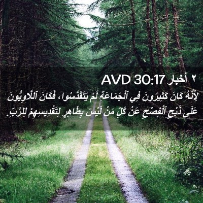 Picture 02 - ٢ أخبار 30:17 AVD - لِأَنَّهُ كَانَ - Bible Verse Picture