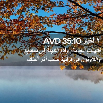 Picture 02 - ٢ أخبار 35:10 AVD - فَتَهَيَّأَتِ - Bible Verse Picture