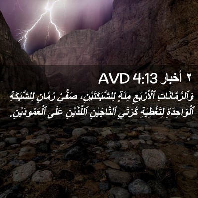 Picture 02 - ٢ أخبار 4:13 AVD - وَٱلرُّمَّانَاتِ - Bible Verse Picture