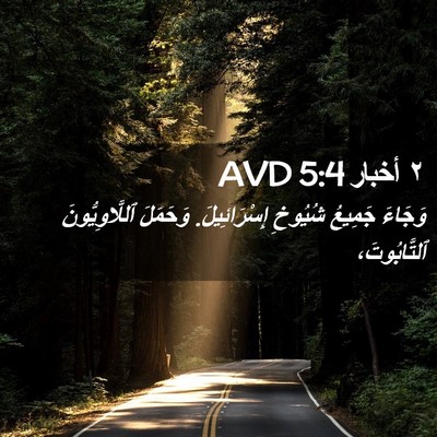 Picture 02 - ٢ أخبار 5:4 AVD - وَجَاءَ جَمِيعُ شُيُوخِ - Bible Verse Picture