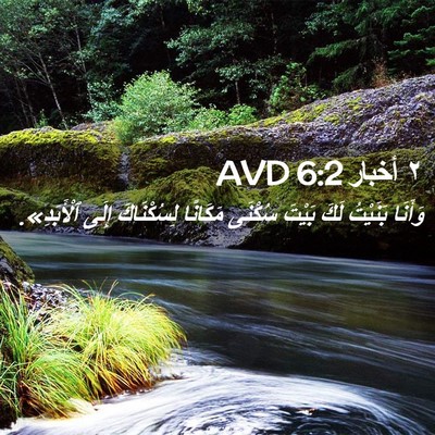 Picture 02 - ٢ أخبار 6:2 AVD - وَأَنَا بَنَيْتُ لَكَ - Bible Verse Picture
