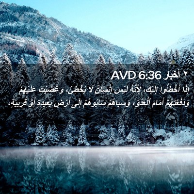 Picture 02 - ٢ أخبار 6:36 AVD - إِذَا أَخْطَأُوا - Bible Verse Picture