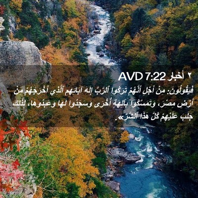 Picture 02 - ٢ أخبار 7:22 AVD - فَيَقُولُونَ: مِنْ أَجْلِ - Bible Verse Picture