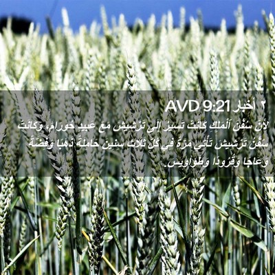 Picture 02 - ٢ أخبار 9:21 AVD - لِأَنَّ سُفُنَ ٱلْمَلِكِ - Bible Verse Picture