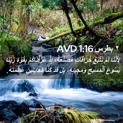 Picture 02 - ٢ بطرس 1:16 AVD - لِأَنَّنَا لَمْ نَتْبَعْ - Bible Verse Picture