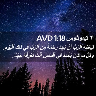 Picture 02 - ٢ تيموثاوس 1:18 AVD - لِيُعْطِهِ ٱلرَّبُّ أَنْ - Bible Verse Picture