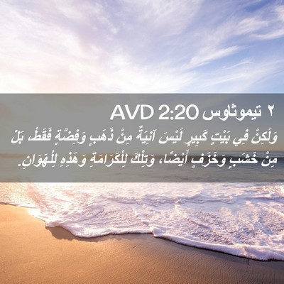 Picture 02 - ٢ تيموثاوس 2:20 AVD - وَلَكِنْ فِي بَيْتٍ - Bible Verse Picture