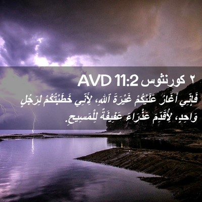 Picture 02 - ٢ كورنثوس 11:2 AVD - فَإِنِّي أَغَارُ - Bible Verse Picture