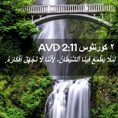 Picture 02 - ٢ كورنثوس 2:11 AVD - لِئَلَّا يَطْمَعَ فِينَا - Bible Verse Picture