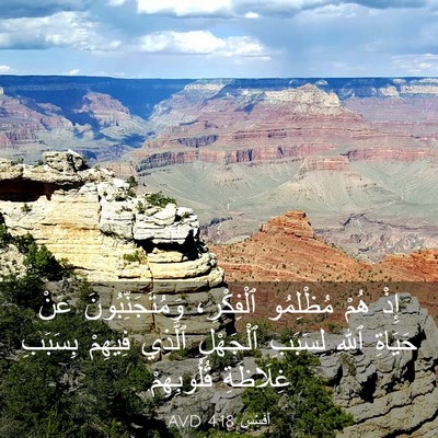 Picture 03 - أفَسُس 4:18 AVD - إِذْ هُمْ مُظْلِمُو - Bible Verse Picture