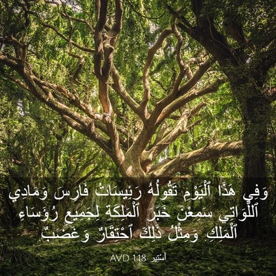 Picture 03 - أَسْتِير 1:18 AVD - وَفِي هَذَا ٱلْيَوْمِ - Bible Verse Picture