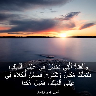 Picture 03 - أَسْتِير 2:4 AVD - وَٱلْفَتَاةُ ٱلَّتِي - Bible Verse Picture