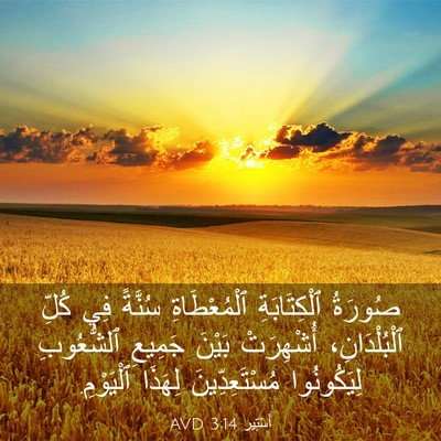 Picture 03 - أَسْتِير 3:14 AVD - صُورَةُ ٱلْكِتَابَةِ - Bible Verse Picture