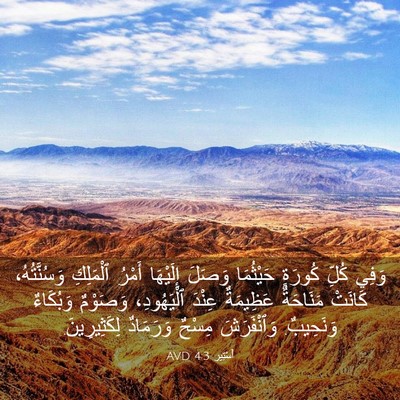 Picture 03 - أَسْتِير 4:3 AVD - وَفِي كُلِّ كُورَةٍ - Bible Verse Picture