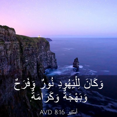 Picture 03 - أَسْتِير 8:16 AVD - وَكَانَ لِلْيَهُودِ نُورٌ - Bible Verse Picture