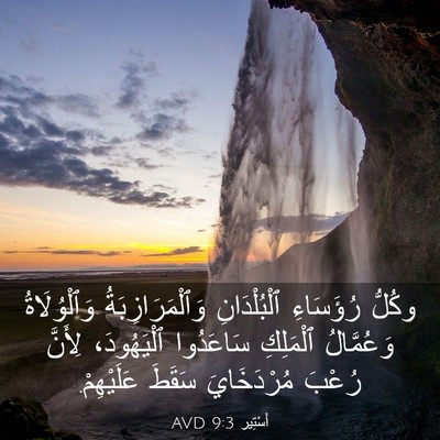 Picture 03 - أَسْتِير 9:3 AVD - وكُلُّ رُؤَسَاءِ - Bible Verse Picture