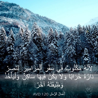 Picture 03 - أَعْمَالُ ٱلرُّسُلِ 1:20 AVD - لِأَنَّهُ مَكْتُوبٌ فِي - Bible Verse Picture