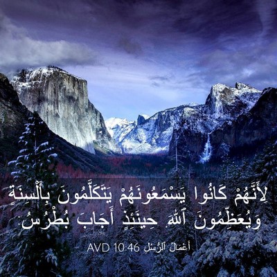 Picture 03 - أَعْمَالُ ٱلرُّسُلِ 10:46 AVD - لِأَنَّهُمْ كَانُوا - Bible Verse Picture