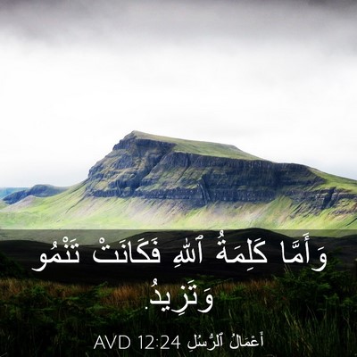 Picture 03 - أَعْمَالُ ٱلرُّسُلِ 12:24 AVD - وَأَمَّا كَلِمَةُ ٱللهِ - Bible Verse Picture