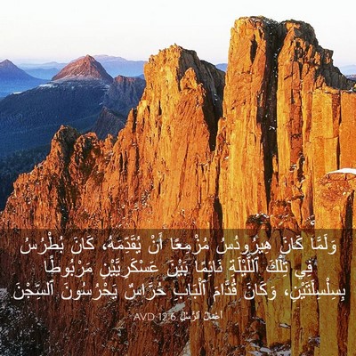 Picture 03 - أَعْمَالُ ٱلرُّسُلِ 12:6 AVD - وَلَمَّا كَانَ هِيرُودُسُ - Bible Verse Picture