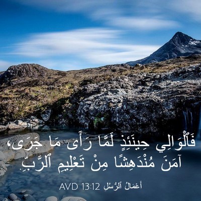 Picture 03 - أَعْمَالُ ٱلرُّسُلِ 13:12 AVD - فَٱلْوَالِي حِينَئِذٍ - Bible Verse Picture