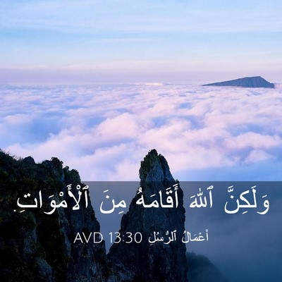 Picture 03 - أَعْمَالُ ٱلرُّسُلِ 13:30 AVD - وَلَكِنَّ ٱللهَ أَقَامَهُ - Bible Verse Picture